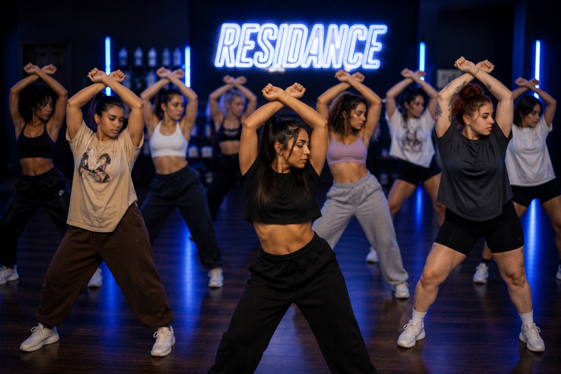 The Residance community in the studio